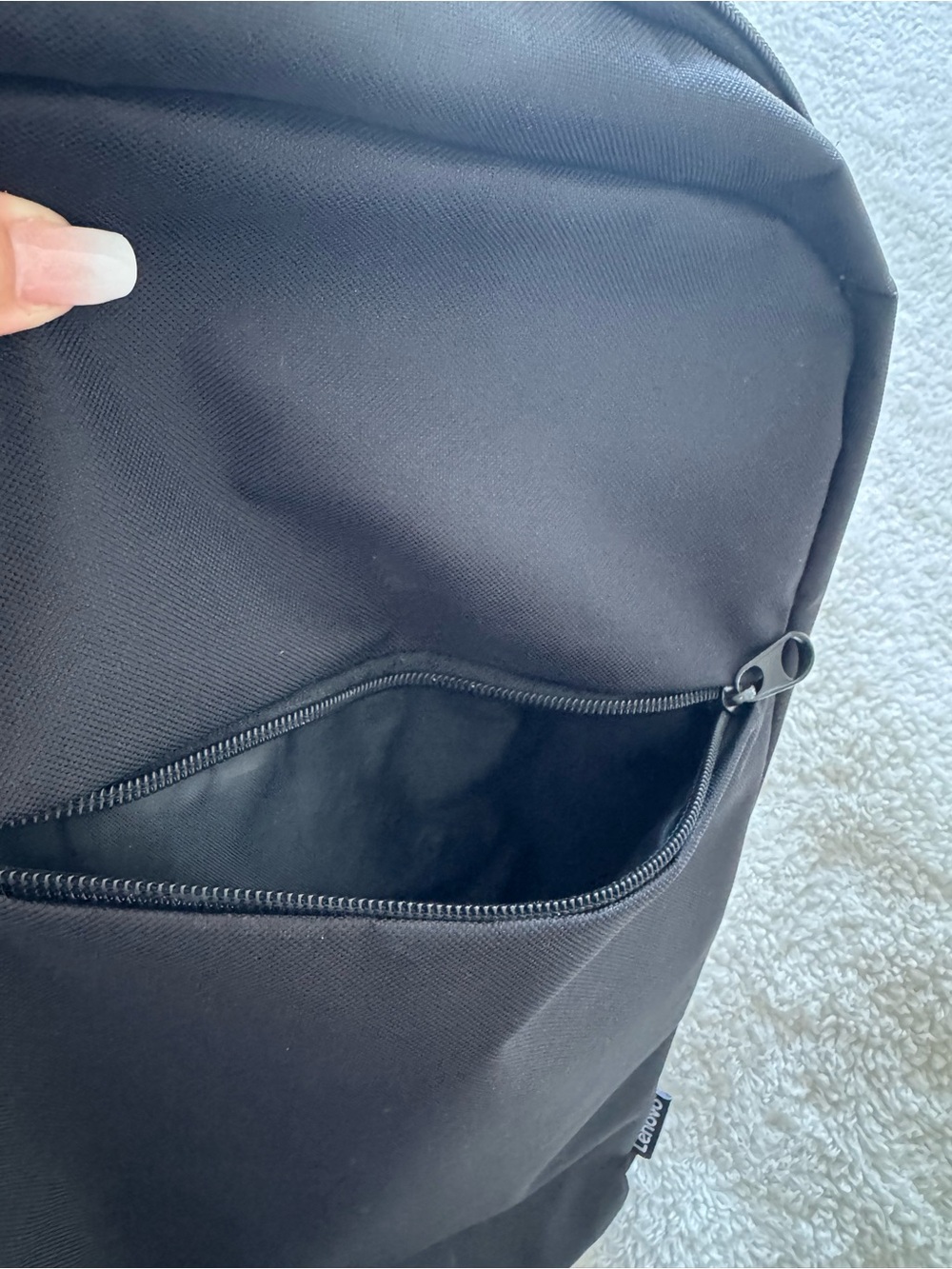 Lenovo Black Laptop Backpack with Padded Straps & Front Pocket – New - Picture 4 of 6